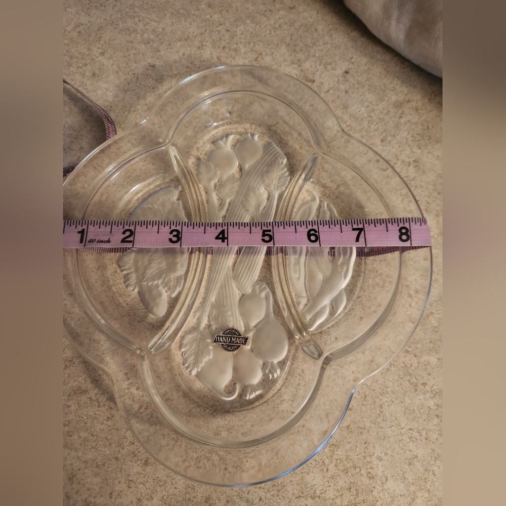 Nachtmann Clear Glass Divided Serving Dish - Picture 4 of 6